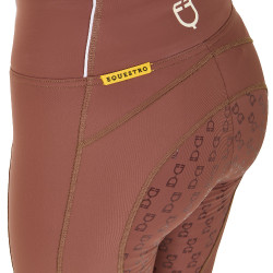Legging para mujer con forro polar Equestro Nogal / blanco antiguo Marr&amp;amp;amp;oacute;n