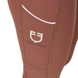 Legging para mujer con forro polar Equestro Nogal / blanco antiguo Marr&amp;amp;amp;oacute;n