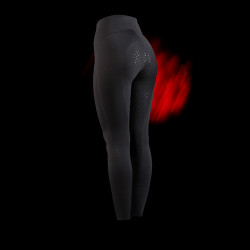 Legging Equestro de talle alto para mujer Ridertechnology full grip Negro