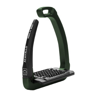 Estribos de seguridad Acavallo Rel-X 180 rama desmontable Caza verde