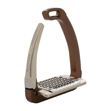 Estribos de seguridad Acavallo Rel-X 180 rama desmontable Marrón dorado Marr&amp;amp;amp;oacute;n