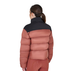 Plumífero corto de mujer en tejido elástico Equestro Secuoya