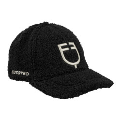 Gorra unisex Equestro con inserto de malla Negro / blanco antiguo