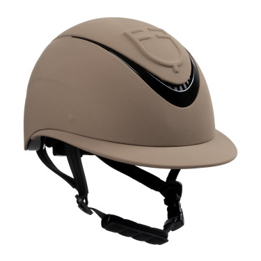 Casco para mujer con visera ancha y logotipo en relieve Equestro Nuez Marrón Casco para mujer con visera ancha y logotipo en relieve Equestro Nuez Marrón