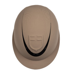 Casco para mujer con visera ancha y logotipo en relieve Equestro Nuez Marrón Casco para mujer con visera ancha y logotipo en relieve Equestro Nuez Marrón
