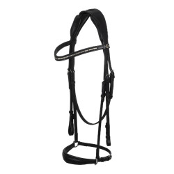 Brida Venere de cuero de becerro Acavallo Negro