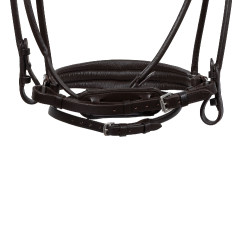 Brida Iris de cuero de becerro Acavallo Marrón / marrón