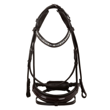 Bridon Damigella de cuero de ternera Acavallo Marrón / marrón