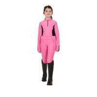 Capa base Equestro de entrenamiento de manga larga para niña Camafeo rosa Capa base Equestro de entrenamiento de manga larga para niña Camafeo rosa