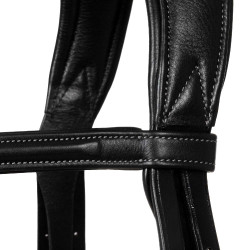 Brida de cuero de becerro Guernica Acavallo Negro