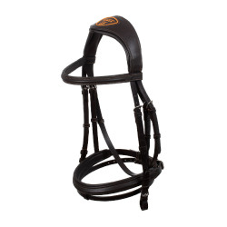 Brida de cuero de becerro Guernica Acavallo Marrón oscuro Marr&amp;oacute;n