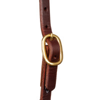 Cabezada con orejera slip y hebilla única de 5/8" Platinum Pro Aceite oscuro Marrón