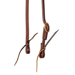 Cabezada con orejera slip y hebilla única de 5/8" Platinum Pro Aceite oscuro Marrón