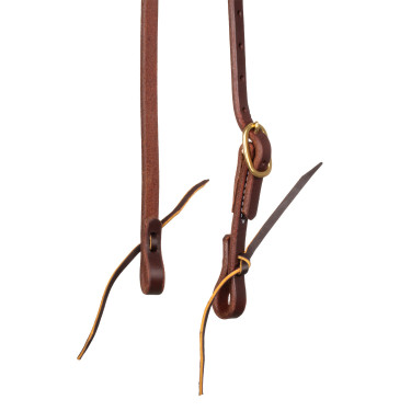 Cabezada con orejera slip y hebilla única de 5/8" Platinum Pro Aceite oscuro Marrón