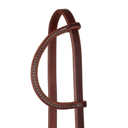 Cabezada con orejera slip y hebilla única de 5/8" Platinum Pro Aceite oscuro Marrón