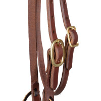 Cabezada con muserola de una sola hebilla de 5/8" Platinum Pro Aceite oscuro Marrón