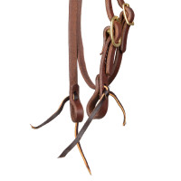 Cabezada con muserola de una sola hebilla de 5/8" Platinum Pro Aceite oscuro Marrón