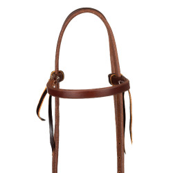 Cabezada con muserola de una sola hebilla de 5/8" Platinum Pro Aceite oscuro Marrón