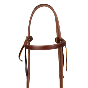 Cabezada con muserola de una sola hebilla de 5/8" Platinum Pro Aceite oscuro Marrón