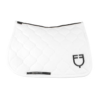 Alfombra de salto de tejido técnico acolchado Equestro Blanco