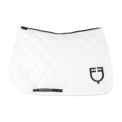 Alfombra de salto de tejido técnico acolchado Equestro Blanco