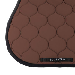 Alfombra de salto de tejido técnico acolchado Equestro Castaño Marr&amp;amp;amp;oacute;n