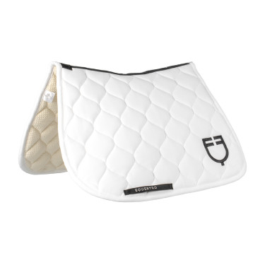 Alfombra de salto de tejido técnico acolchado Equestro Blanco