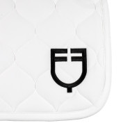 Alfombra de salto de tejido técnico acolchado Equestro Blanco