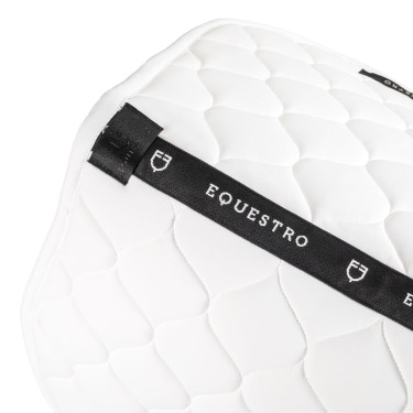 Alfombra de salto de tejido técnico acolchado Equestro Blanco