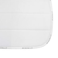 Alfombra de salto Acavallo con cuadros y borreguillo Blanco