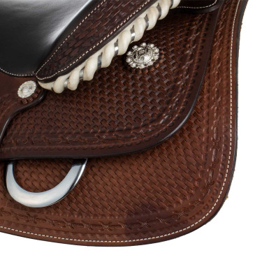 Acabado en rawhide 9002 de la silla Pool Castaño Marrón