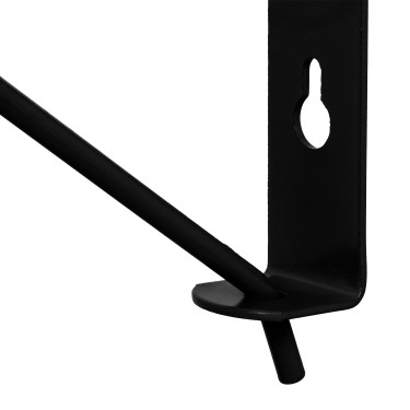 Soporte de silla de montar plegable de pared para silla western Umbria Equitazione Negro