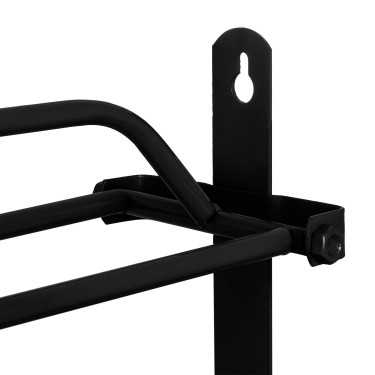 Soporte de silla de montar plegable de pared para silla western Umbria Equitazione Negro