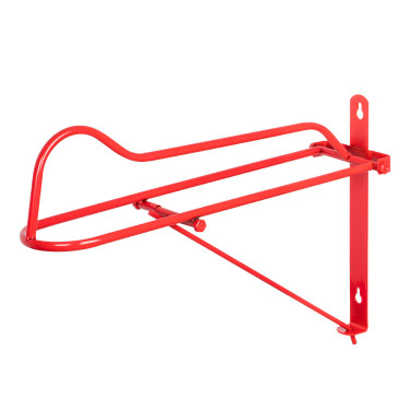 Soporte de silla de montar plegable de pared para silla western Umbria Equitazione Roja Rojo