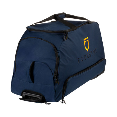 Bolsa trolley con logo bordado Equestro Americana marina Azul marino Bolsa trolley con logo bordado Equestro Americana marina Azul marino