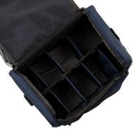 Bolsa de limpieza con bolsillo con cremallera Equestro Marino Azul marino