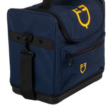 Bolsa de limpieza con bolsillo con cremallera Equestro Marino Azul marino