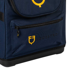Bolsa de limpieza con bolsillo con cremallera Equestro Marino Azul marino