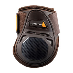 Protectores de menudillo de neopreno con cierre de velcro Equestro Castaño Marr&amp;oacute;n