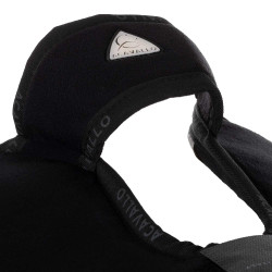 Amortiguador Piuma-FS WFS-FS con bolsillos de ante y elevador frontal Acavallo Negro / blanco