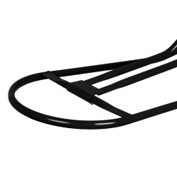 Soporte de montura mural plegable para silla inglesa Umbria Equitazione Negro