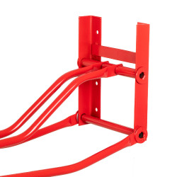 Soporte de montura mural plegable para silla inglesa Umbria Equitazione Roja Rojo