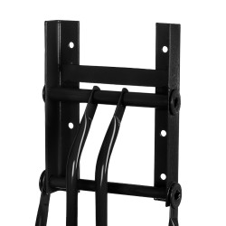 Soporte de montura mural plegable para silla inglesa Umbria Equitazione Negro