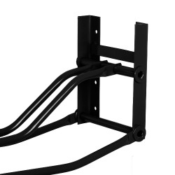 Soporte de montura mural plegable para silla inglesa Umbria Equitazione Negro