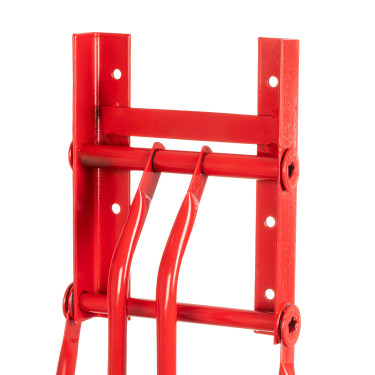 Soporte de montura mural plegable para silla inglesa Umbria Equitazione Roja Rojo