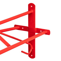 Soporte de Silla Western de Pared Fijo Umbria Equitazione Roja Rojo