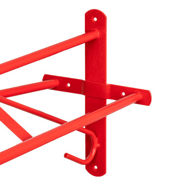 Soporte de Silla Western de Pared Fijo Umbria Equitazione Roja Rojo