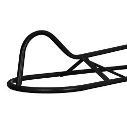 Soporte de Silla Western de Pared Fijo Umbria Equitazione Negro