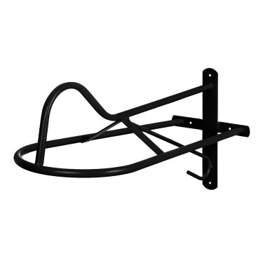 Soporte de Silla Western de Pared Fijo Umbria Equitazione Negro