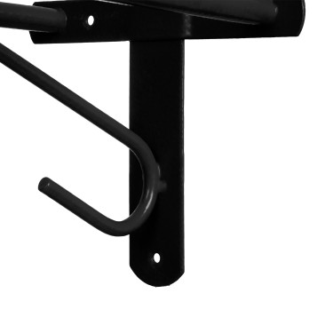 Soporte de Silla Western de Pared Fijo Umbria Equitazione Negro